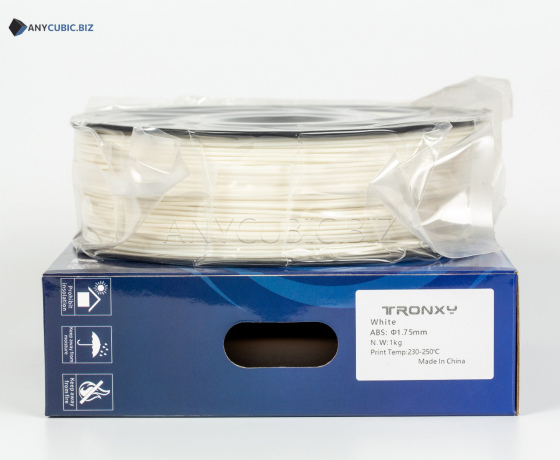 Фото 3 - Білий ABS пластик Tronxy для 3D принтера 340м | 1кг | 1.75мм