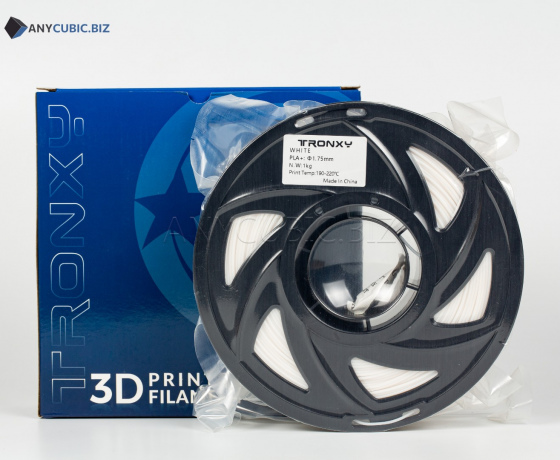 Фото 2 - Белый PLA пластик Tronxy для 3D принтера 340м 1кг | 1.75мм