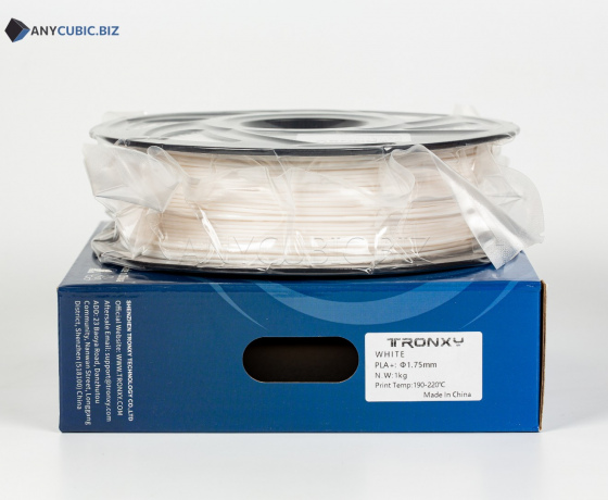 Фото 3 - Белый PLA пластик Tronxy для 3D принтера 340м 1кг | 1.75мм