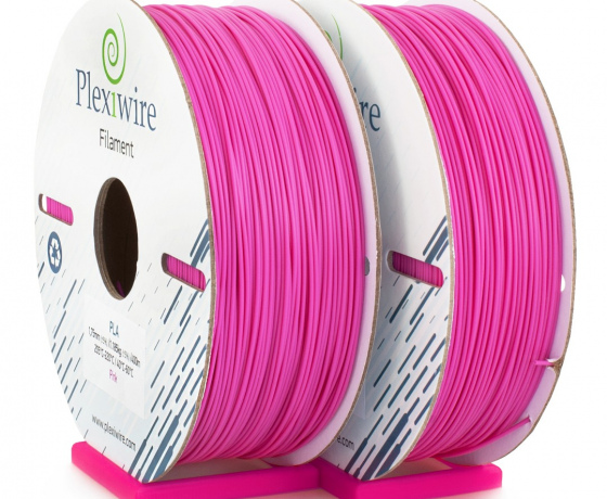 Фото 2 - PLA пластик Plexiwire для 3D принтера розовый 400м/1.185кг/1.75мм
