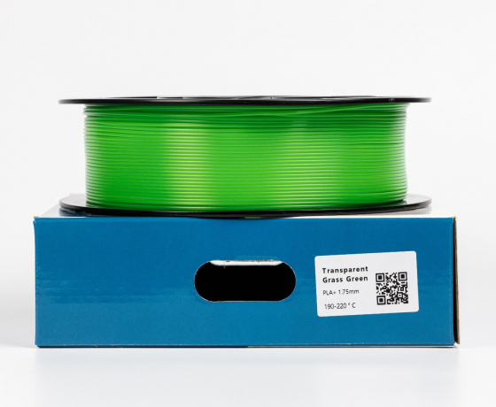 Фото 2 - Прозрачно-травянисто-зеленый пласт плюс пластик для 3D принтера ✾1кг✾1.75мм