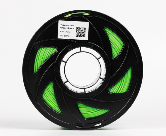 Фото 3 - Прозрачно-травянисто-зеленый пласт плюс пластик для 3D принтера ✾1кг✾1.75мм