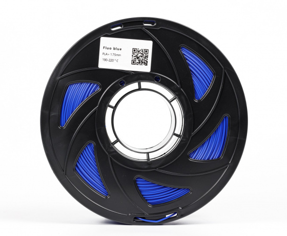 Фото 4 - Синий Неоновый флуоресцентный пла плюс пластик для 3D принтера ☼1кг☼1.75мм