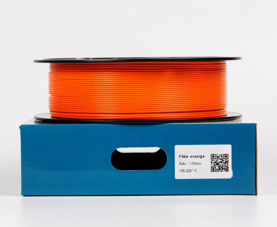 Фото 2 - Помаранчевий Неоновый флуоресцентний пла плюс пластик для 3D принтера ☼1кг☼1.75мм