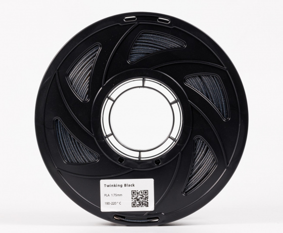 Фото 5 - Чорний Twinking PLA пластик 1кг | 1.75мм | 330м