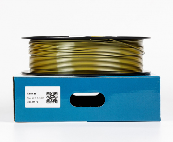 Фото 2 - Бронза Пла Пластик Шовковий \ PLA SILK Bronze 1кг | 1.75мм | 330м