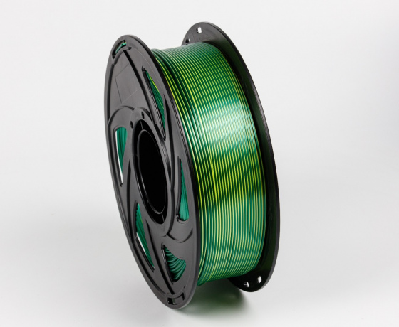 Фото 5 - Жовтий Зелений Пла Пластик Шовковий | PLA SILK Yellow Green 1кг | 1.75мм | 330м