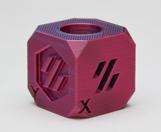 Фото 9 - Рожево-червоний світло-блакитний Пла Пластик Шовковий | PLA SILK Rose Red Light Blue 1кг | 1.75мм | 330м