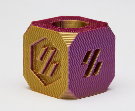 Фото 8 - Красный Золотой Пурпурный Шелковый Пла Пластик | PLA SILK Red Gold Purple 1кг 1.75мм | 330м