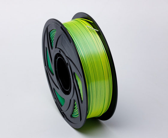 Фото 7 - Белый Желтый Зеленый Шелковый Пла Пластик | PLA SILK White Yellow Green 1кг | 1.75мм | 330м