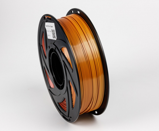 Фото 2 - Золотой Серебряный Медный Шелковый Пла Пластик | PLA SILK Gold Silver Copper 1кг 1.75мм | 330м