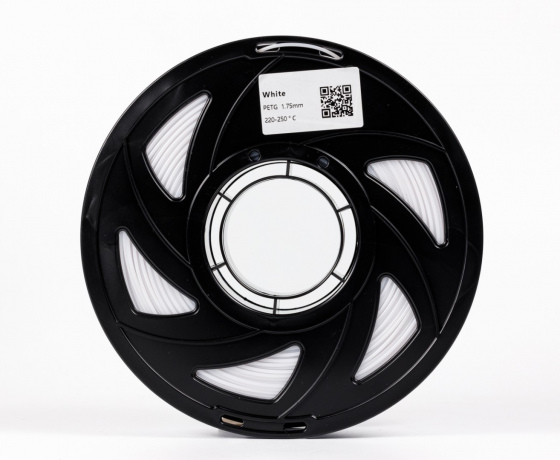 Фото 4 - Белый PETG (ПЭТГ) coPET пластик для 3D принтера 1кг 1.75мм