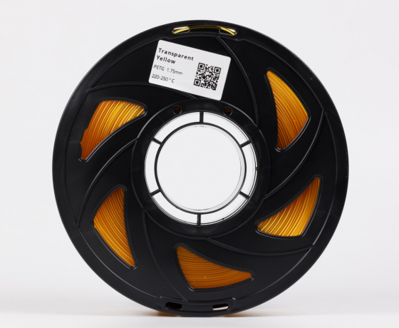 Фото 3 - PETG Полупрозрачный Желтый 1кг | 1.75мм | 330м