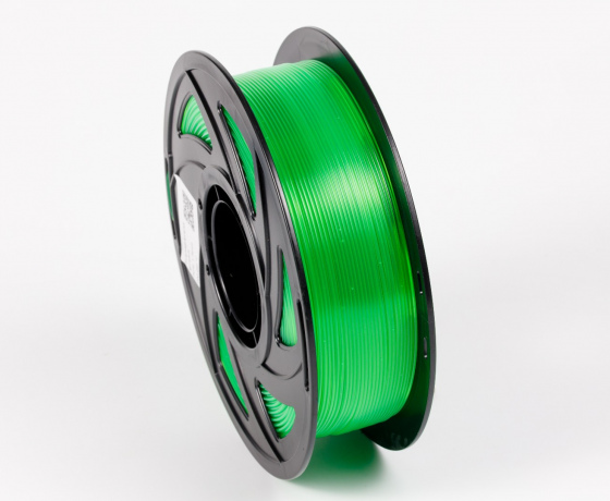 Фото 2 - PETG Полупрозрачный Зеленый 1кг | 1.75мм | 330м