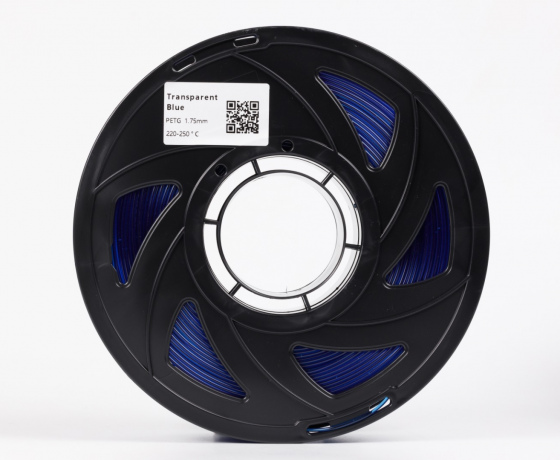 Фото 4 - PETG Напівпрозоро-блакитний 1кг | 1.75мм | 330м