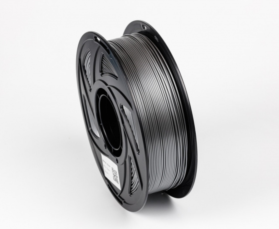 Фото 4 - Серебристый Металік PETG пластик для 3D принтера | PETG Filament Metal silver 1кг | 1.75мм | 330м