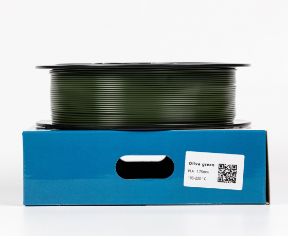 Фото 2 - Хаки оливково-зеленый PLA пластик для 3D принтера | ⚔ Pla Olive Green RAL 6003 ⚔ 1кг | 1.75мм | 330м