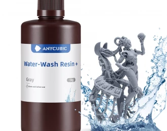 Сіра Фотополімерна Смола що змивається водою | Anycubic Water-Wash Resin+ Gray 3кг