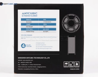 ASA білий Anycubic Ø1,75 мм Вага: 1 кг