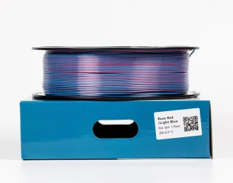 Рожево-червоний світло-блакитний Пла Пластик Шовковий | PLA SILK Rose Red Light Blue 1кг | 1.75мм | 330м